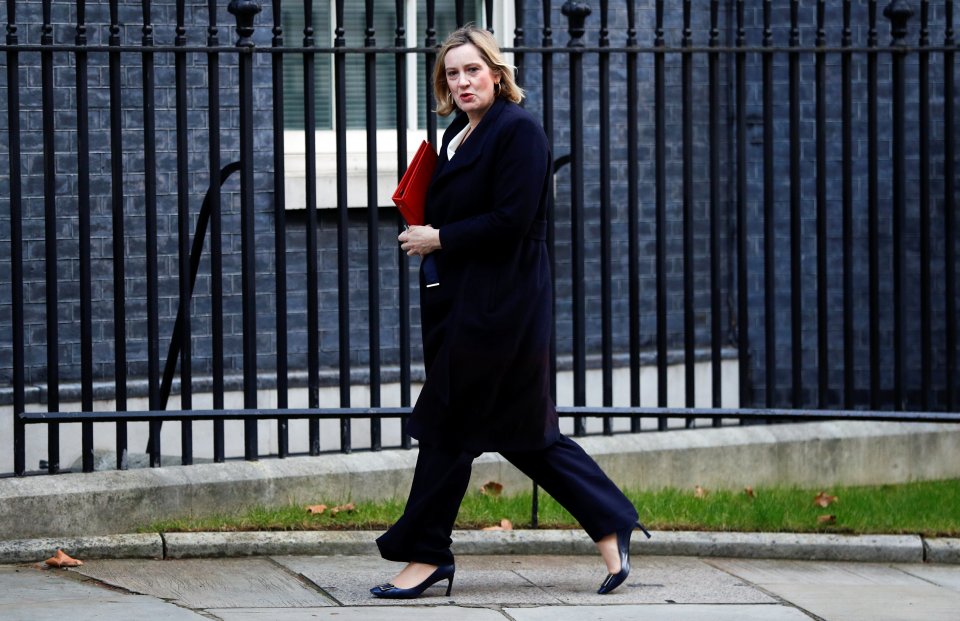  Amber Rudd has threatened to rebel against the Government