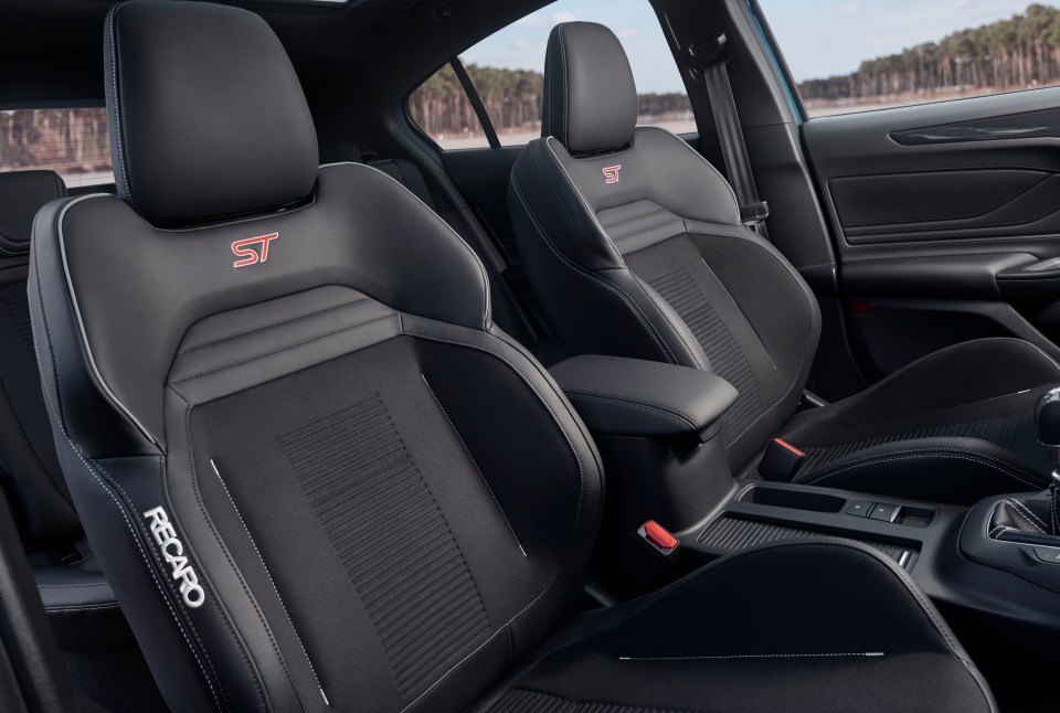  Recaros seats are another nice touch for this medium-hot-hatch