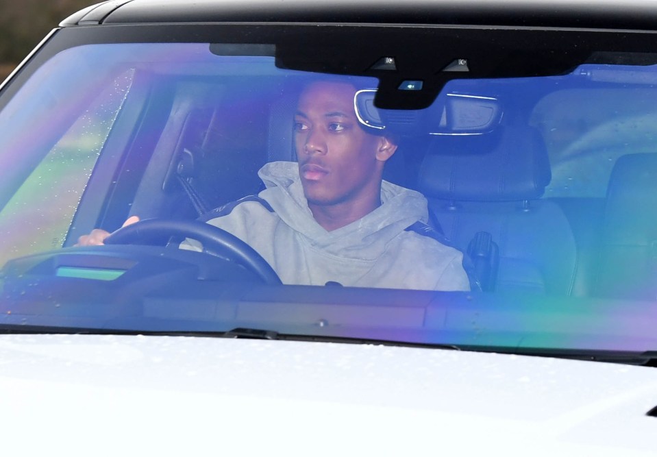 Anthony Martial drove to training hoping to keep his hot run of form alive