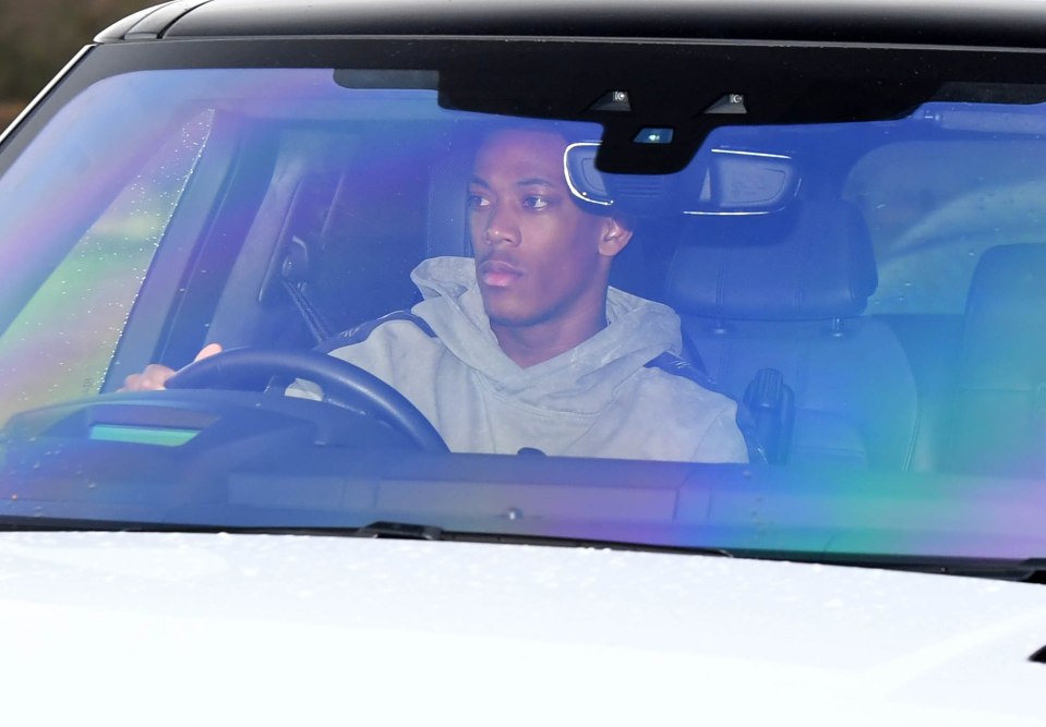  Anthony Martial drove to training hoping to keep his hot run of form alive