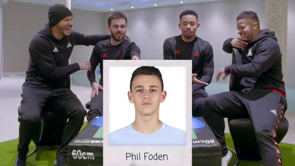  They were left laughing when Phil Foden's image came up