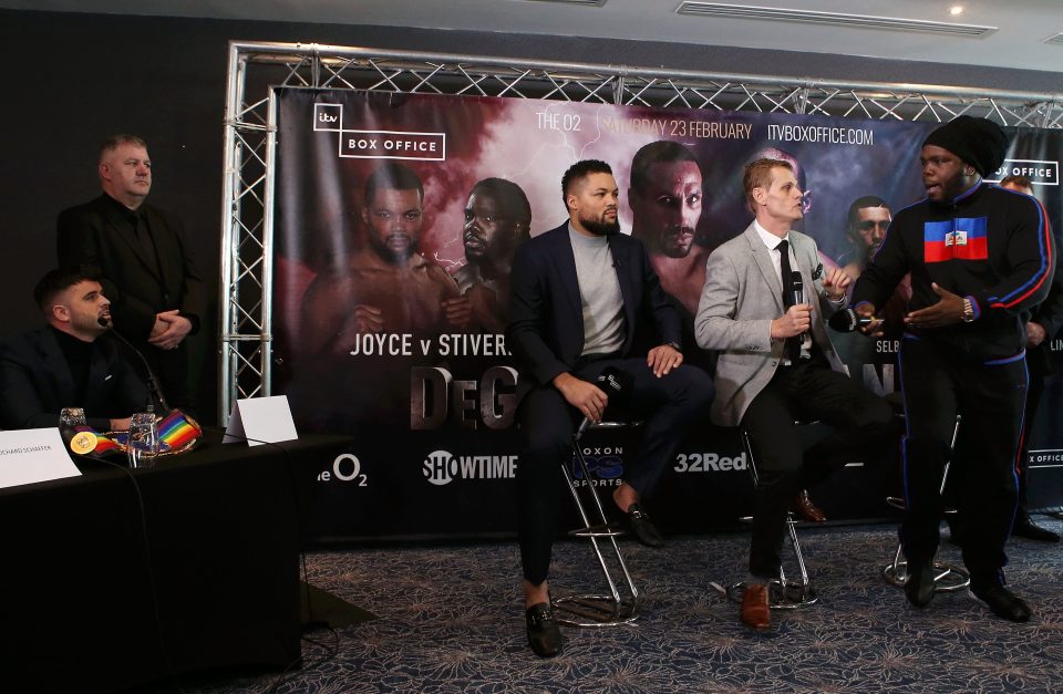  Stiverne and Joyce had their pre-fight press conference at the O2