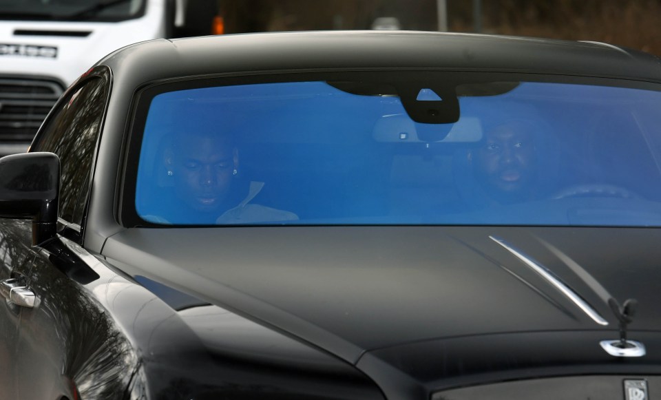 Paul Pogba turned up for pre-Liverpool training this morning