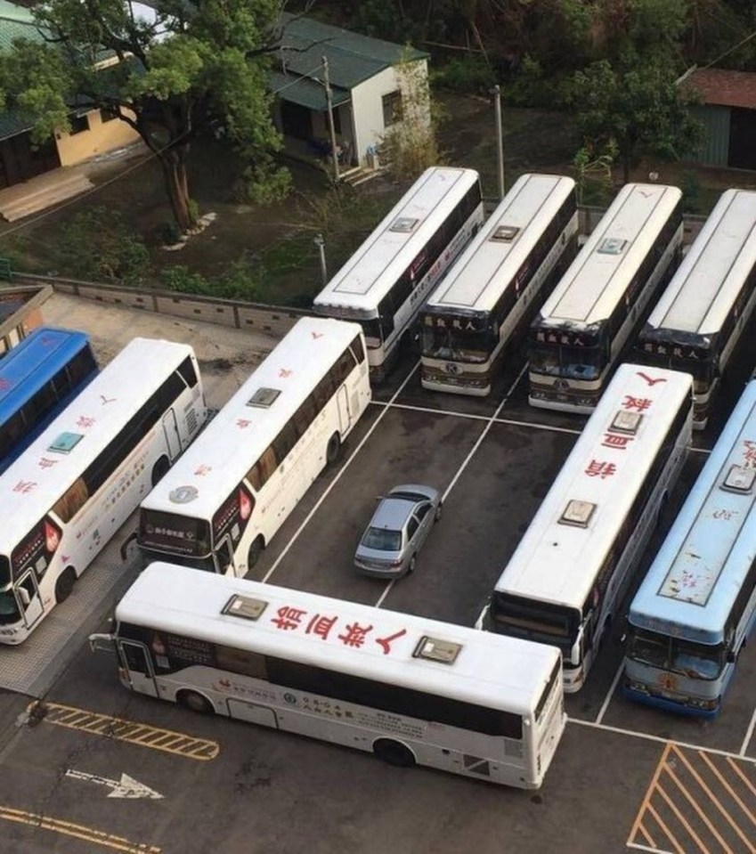  These bus drivers were clearly over cars blocking up their lane