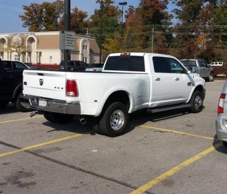  Just cause you've got a 4x4 doesn't mean you can take four spaces