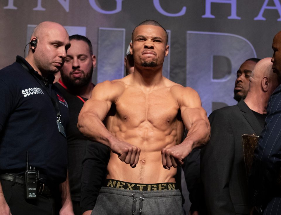  Chris Eubank Jr goes into the clash weighing a pound heavier