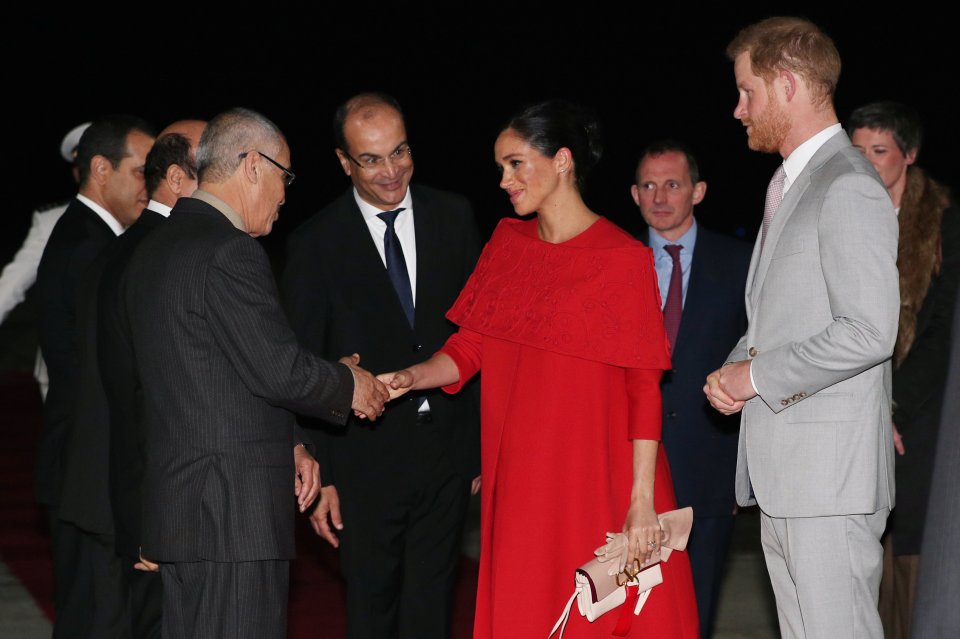  The royals were given a warm reception after their flight