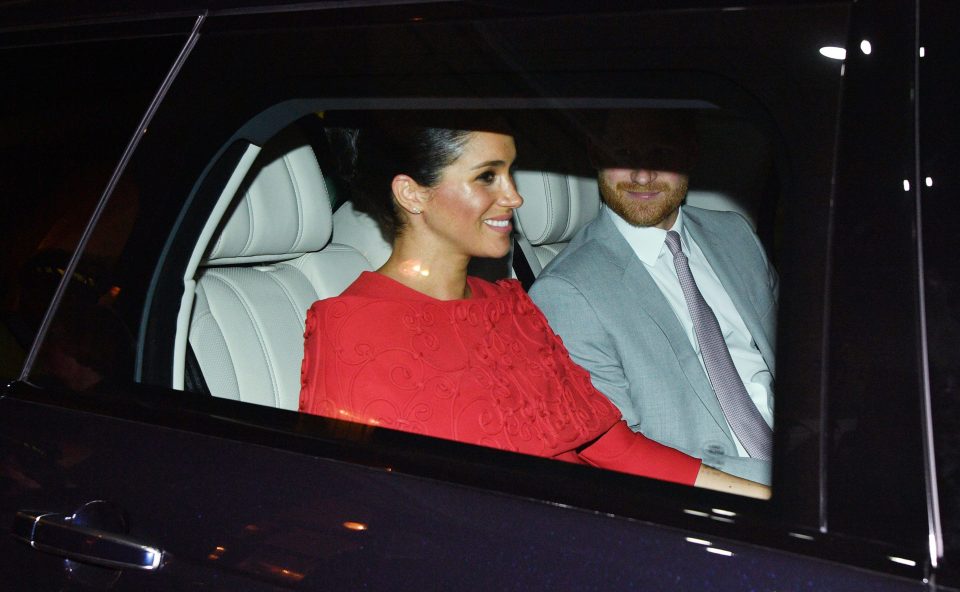  The Duchess was all smiles as she left airport