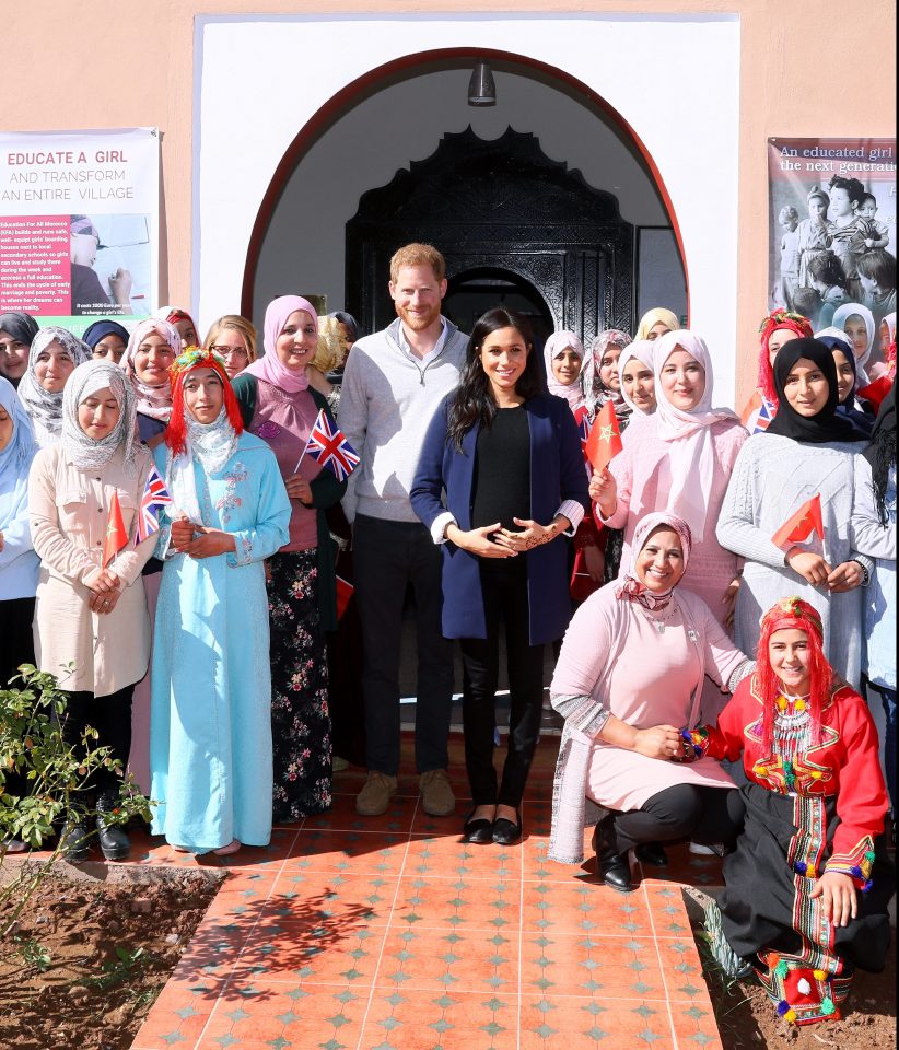  The Royals visited an educational boarding house run by Education For All