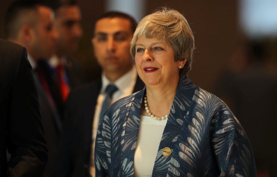  Theresa May arriving in Sharm El-Sheikh today