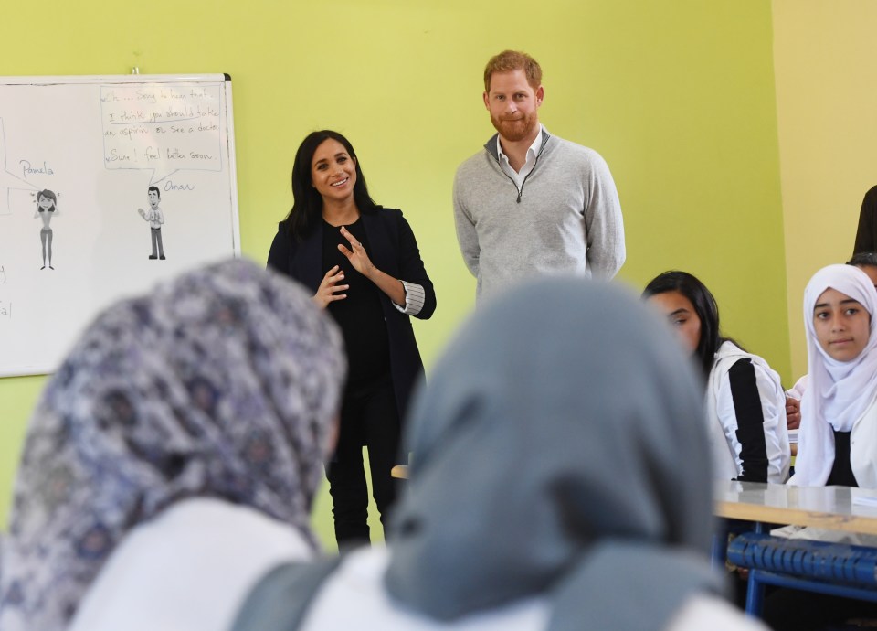  The Royal couple were interested in finding out more about female education in Morocco