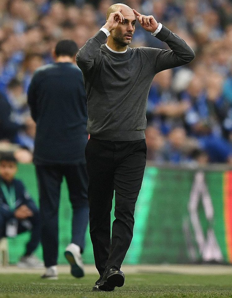  Pep Guardiola shows the strain as City failed to breakthrough in the 120 minutes