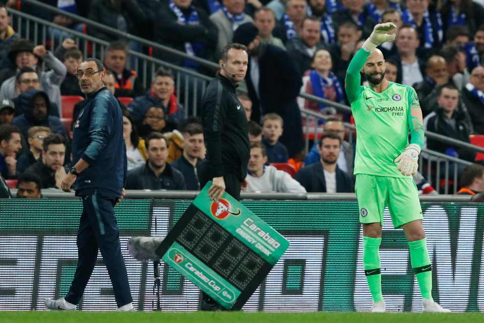  Penalty shootout specialist Willy Caballero could not come on the pitch because Kepa Arrizabalaga refused to be subbed in the Carabao Cup final