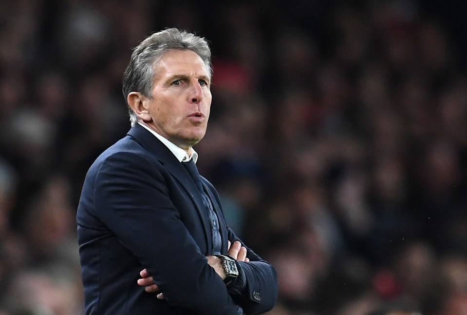  Claude Puel was sacked at Leicester after a shocking run of results