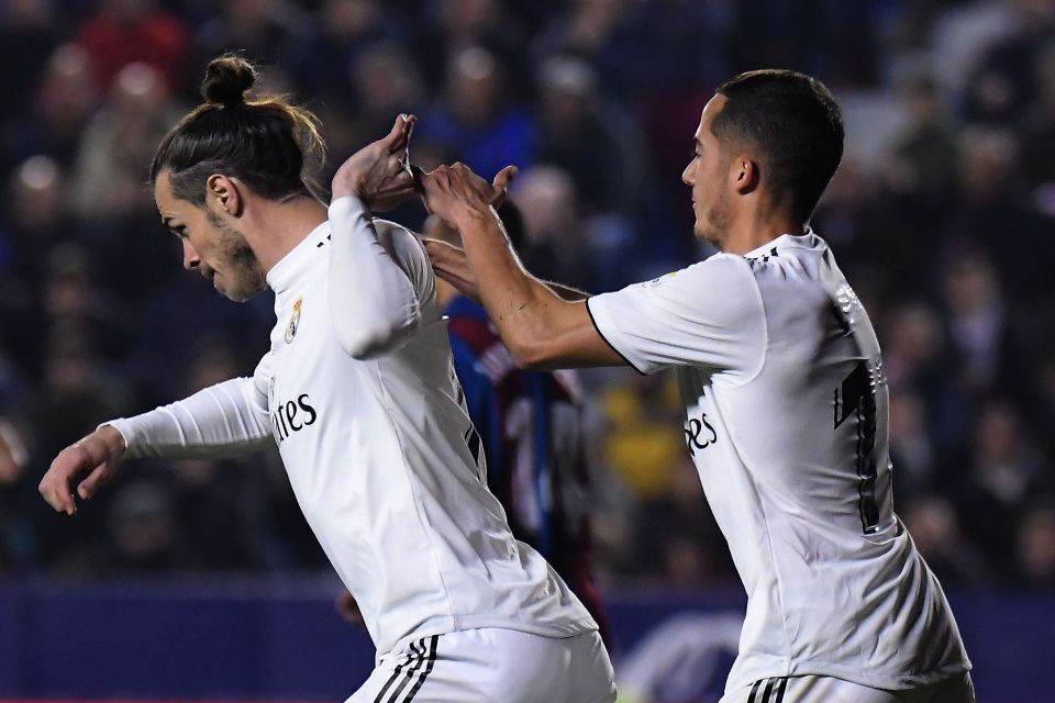  The Welshman shrugged off Lucas Vazquez when he went to congratulate him