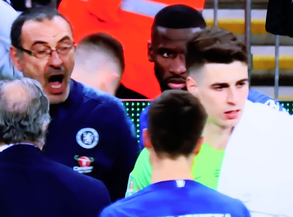  Kepa refused to be substituted when Sarri said he had to come off