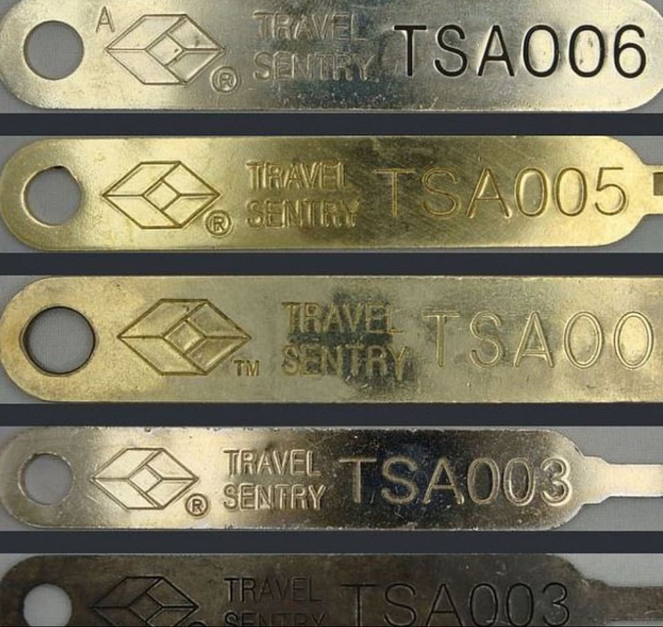  Cloned 3D keys could be used to break into TSA-approved locks