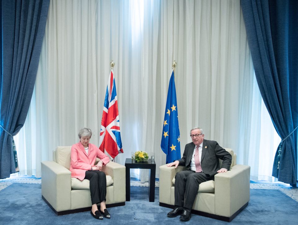  Theresa May has been holding talks with EU officials