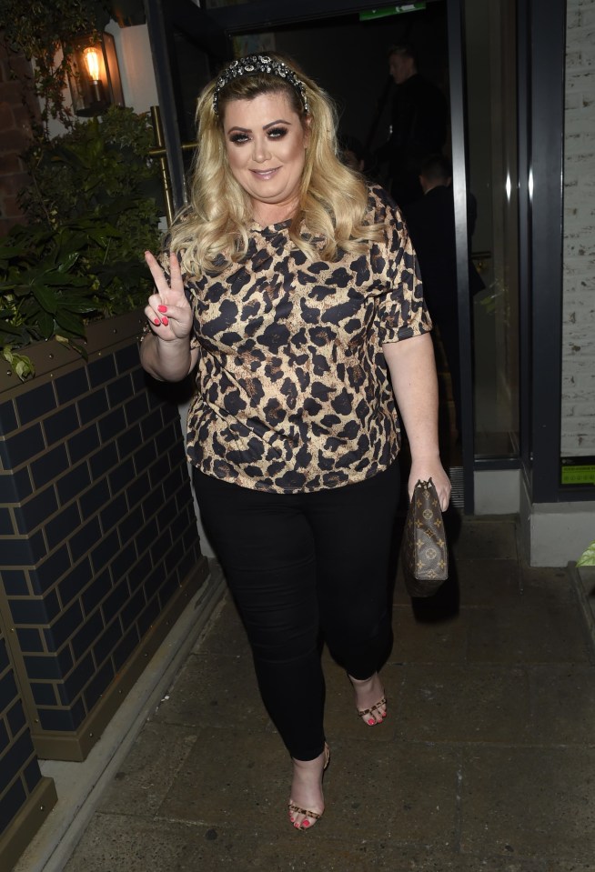  Gemma put on a smile yesterday as she was seen for the first time since the split