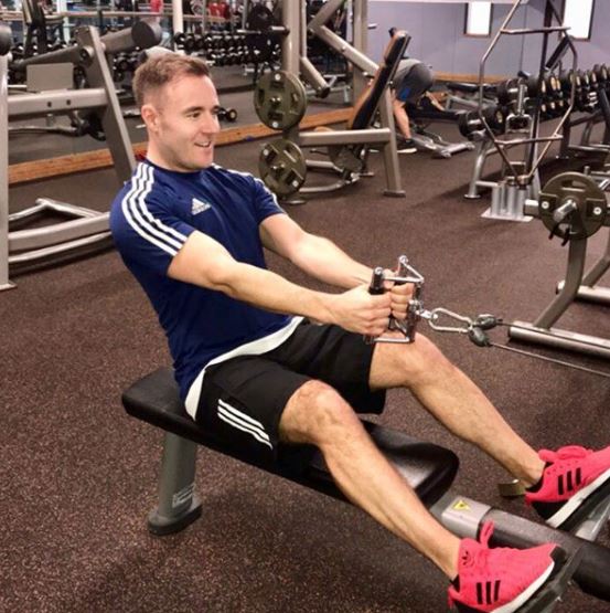  Alan has shared snaps of him in the gym where he works out for over four days