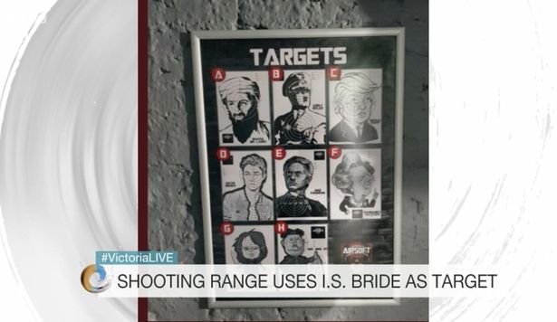 Other targets at the range include Donald Trump, Margaret Thatcher and Adolf Hitler