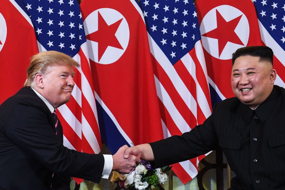  "Kim's wide, symmetric smile looked more congruent and genuine here than Trump's odd, lip-clamped beam," she claims