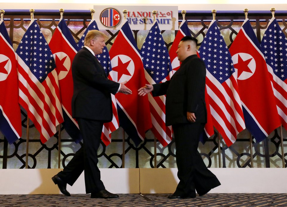  Trump and Kim greeted each other like old friends at their summit in Hanoi, Vietnam