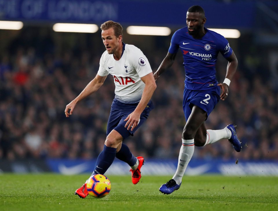  Rudiger hardly put a foot wrong as he kept Kane and Heung-Min Son at bay