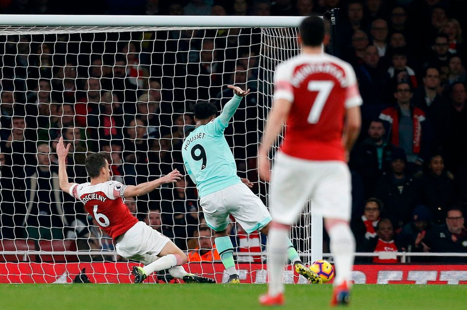  Lys Mousset pulled a goal back for the Cherries as the visitors robbed Matteo Guendouzi