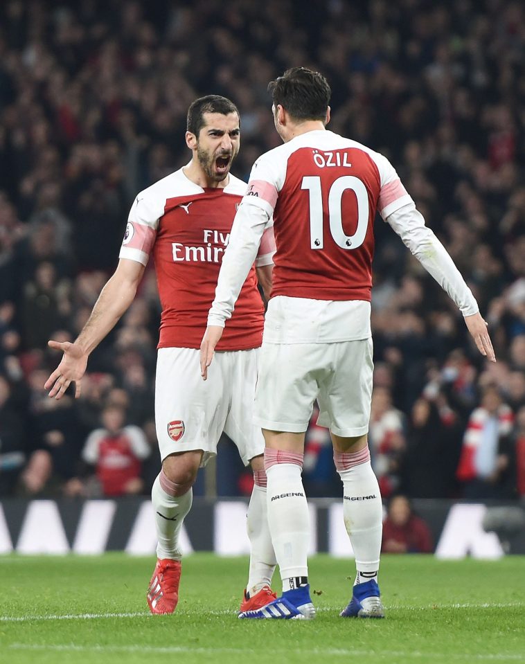  Henrikh Mkhitaryan brought the best out of team-mate Mesut Ozil