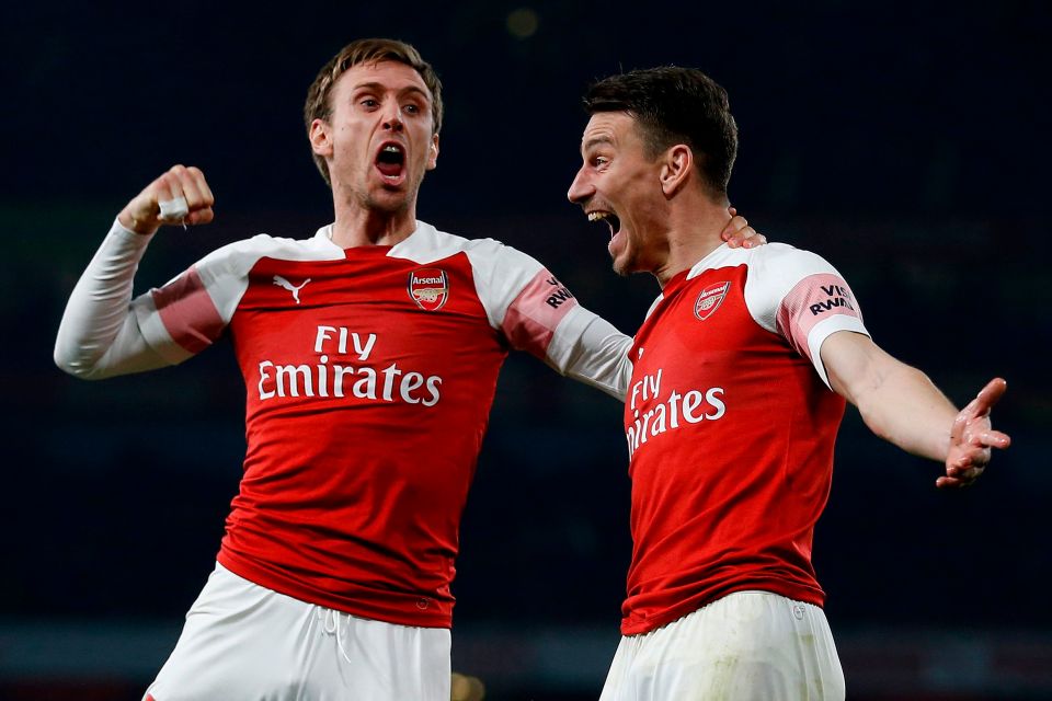  Laurent Koscielny restored Arsenal's two goal lead just after the break