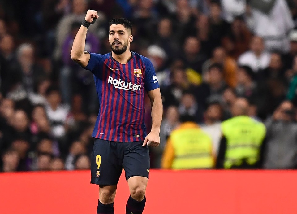  Suarez showed his ruthlessness in front of goal as he fired Barca ahead