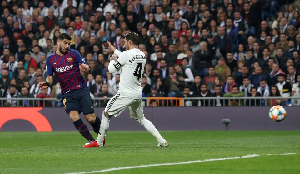  Barcelona star Luis Suarez broke the deadlock just after the break