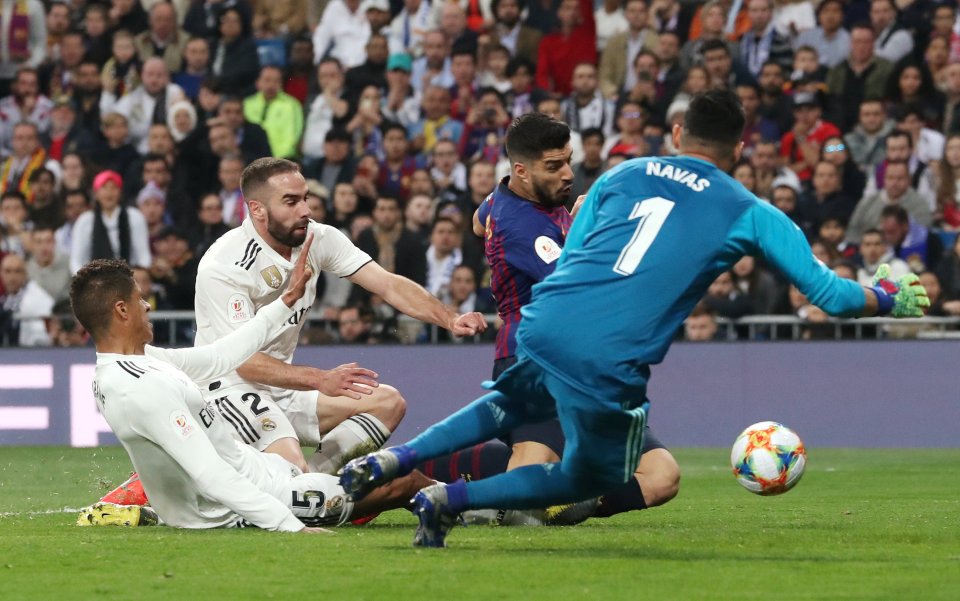  French centre-back Raphael Varane netted an own goal to put the Catalan side two up