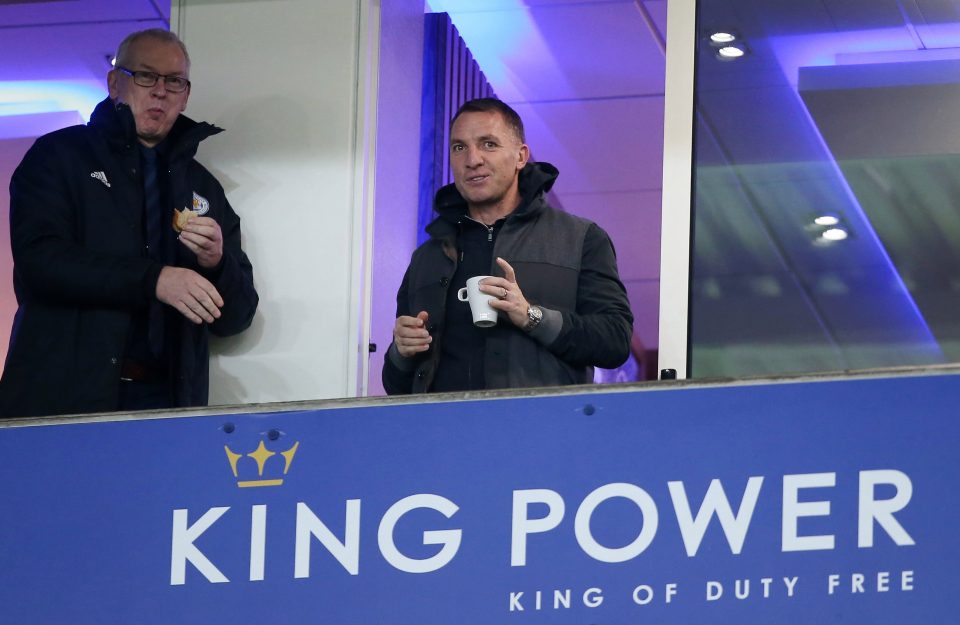  Brendan Rodgers took over from sacked manager Claude Puel on Tuesday