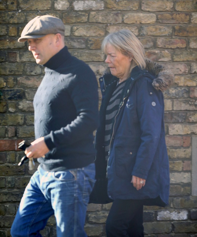 Linda Robson was spotted out with husband Mark Dunford for the first time since police were called to her home over fears she was having a meltdown last month