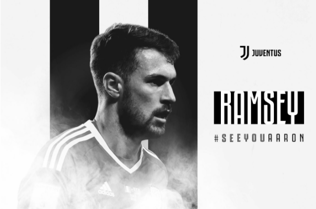  Juventus confirmed the capture of Aaron Ramsey on a four-year deal