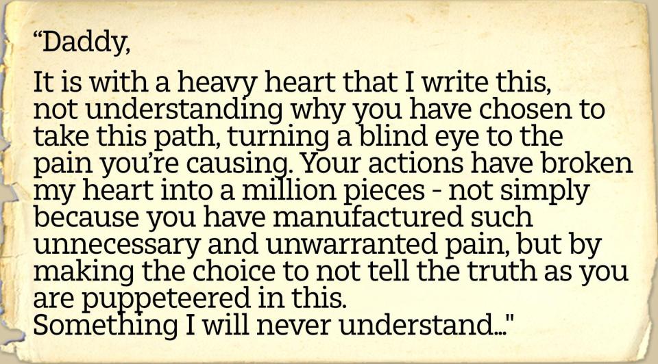  Over five pages, the Meghan Markle pours out her heart to her father in a letter she wrote in August