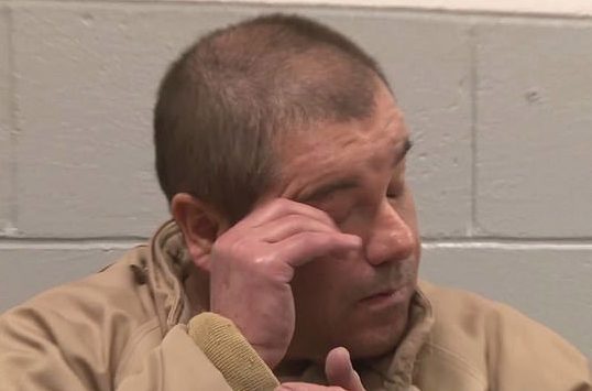  El Chapo is seen wiping away tears as he was extradited to the US ahead of the trial that concluded in him being found guilty on Tuesday