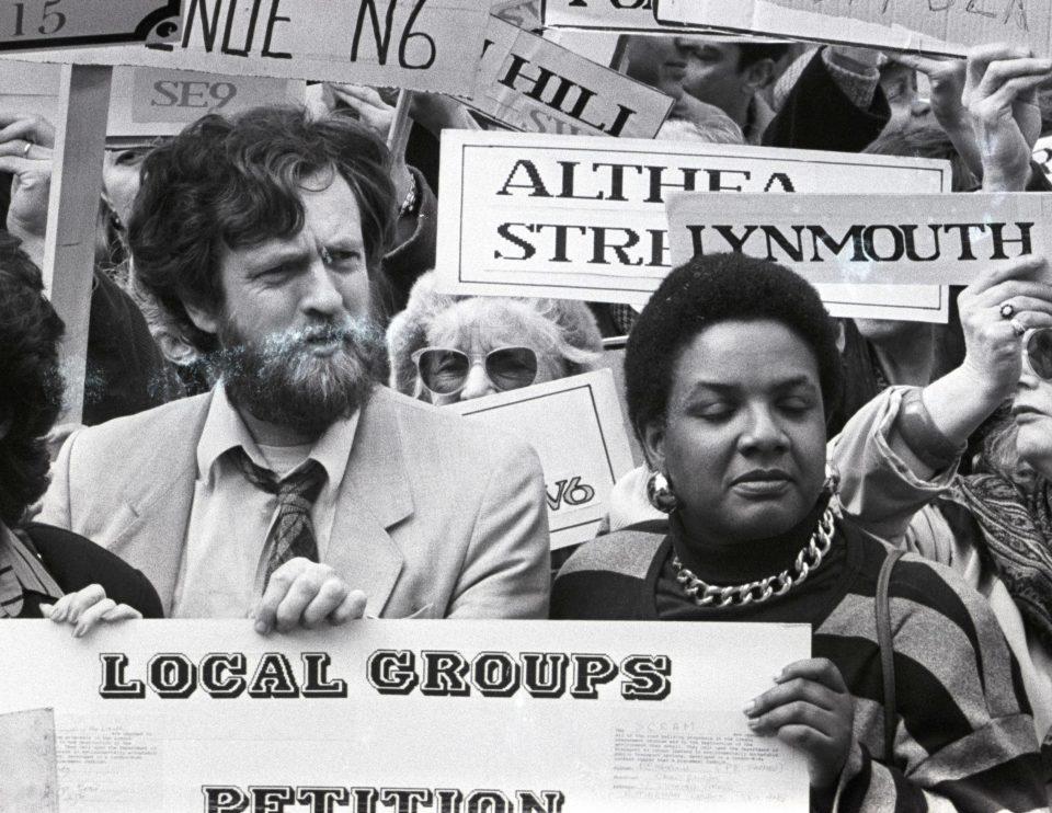 Jeremy Corbyn and Diane Abbott campaigning together when theywere young lovers