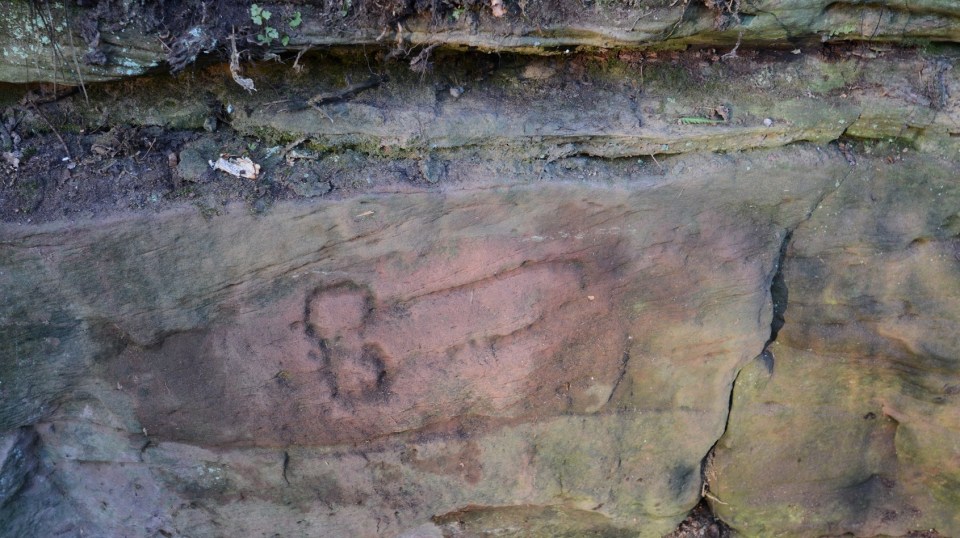  An enormous phallus was also uncovered, scrawled thousands of years ago by builders