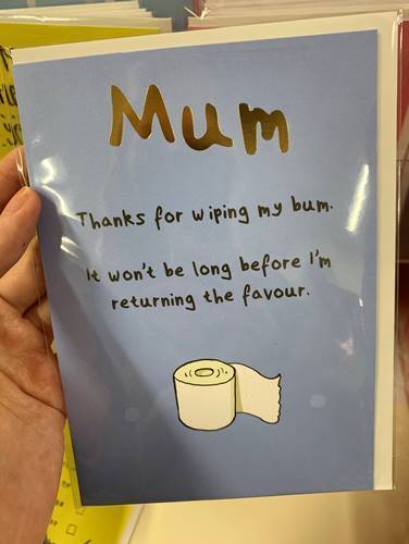  Are you brave enough to give your mum this card?