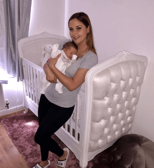 Daughter Mia has an incredible Chesterfield-style cot