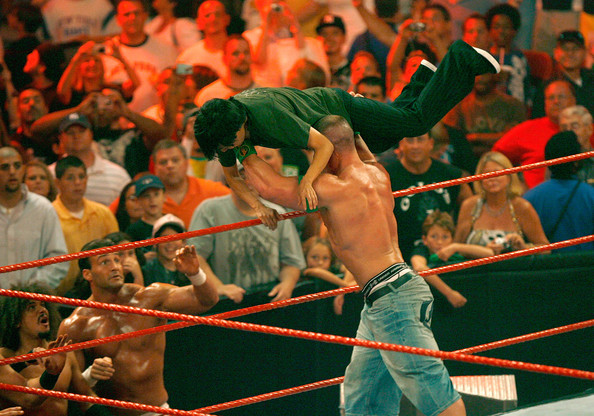  Cena would then send Jeong flying over the top rope