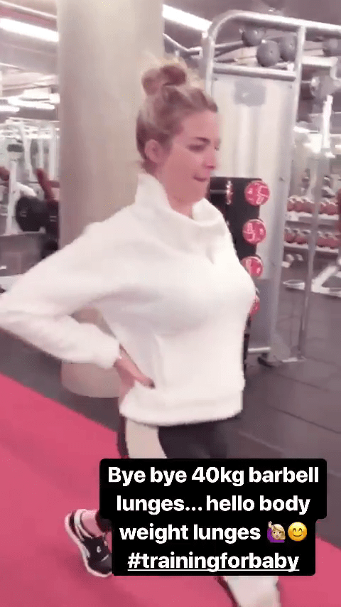  Gemma Atkinson hit the gym today to work out