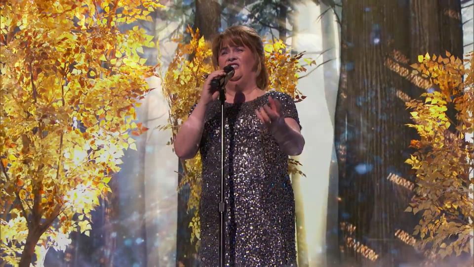  Susan Boyle stunned the judges and audience in the final of America's Got Talent: Champions