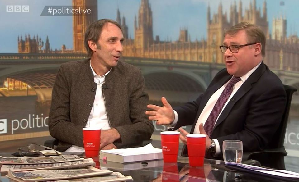  Will Self and Mark Francois clashed on TV