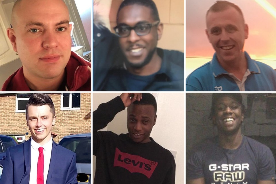  Gary Cunningham, 29, Courtney Valentine-Brown, 36, Phillip Rooney, 32, Connor Brown, 18, Glendon Spence, 23, Kamali Gabbidon-Lynck, 19