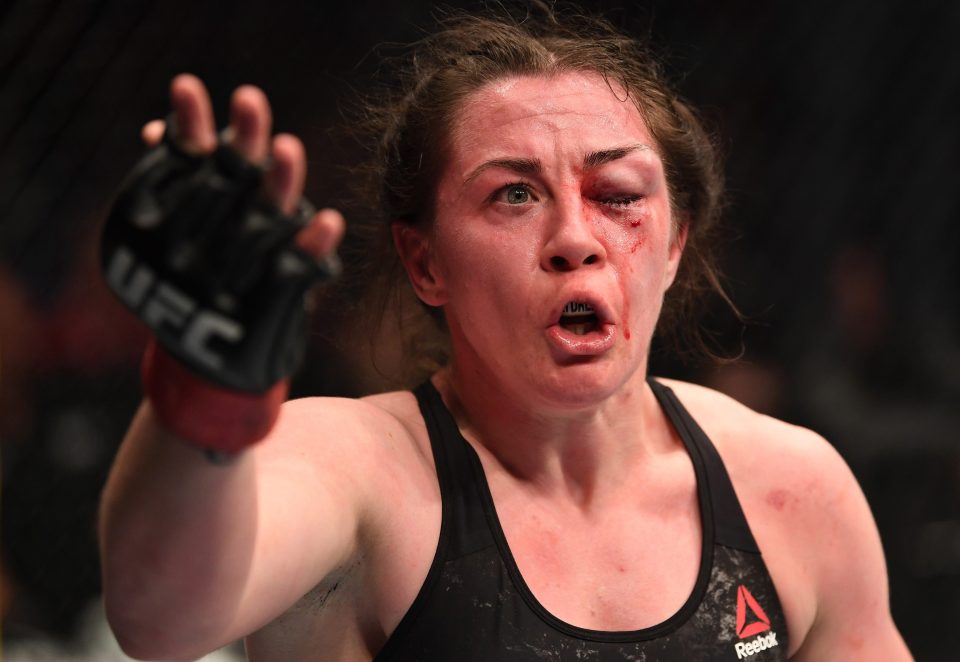  UFC hero Molly McCann won on points but suffered a nasty eye injury