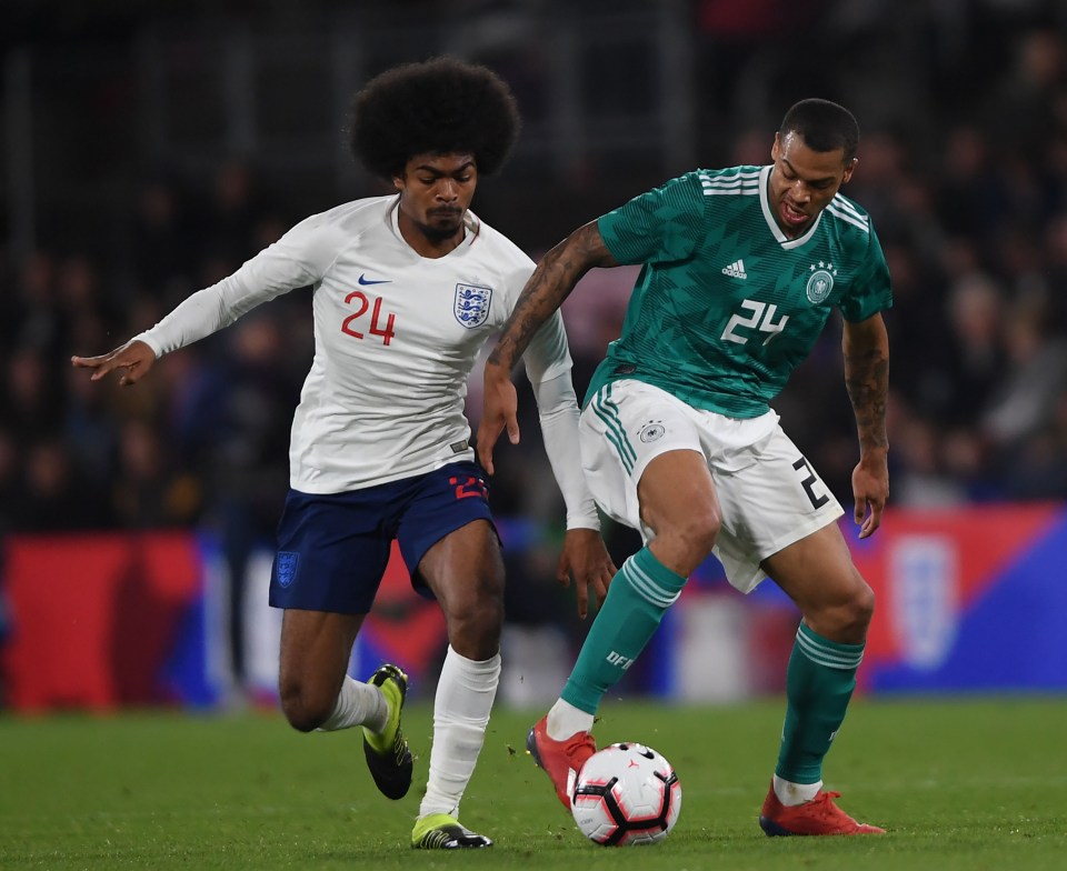  Lukas Nmecha helped Germany beat England in Bournemouth yesterday